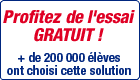 Profitez du test de niveau et d'une semaine d'essai gratuits !